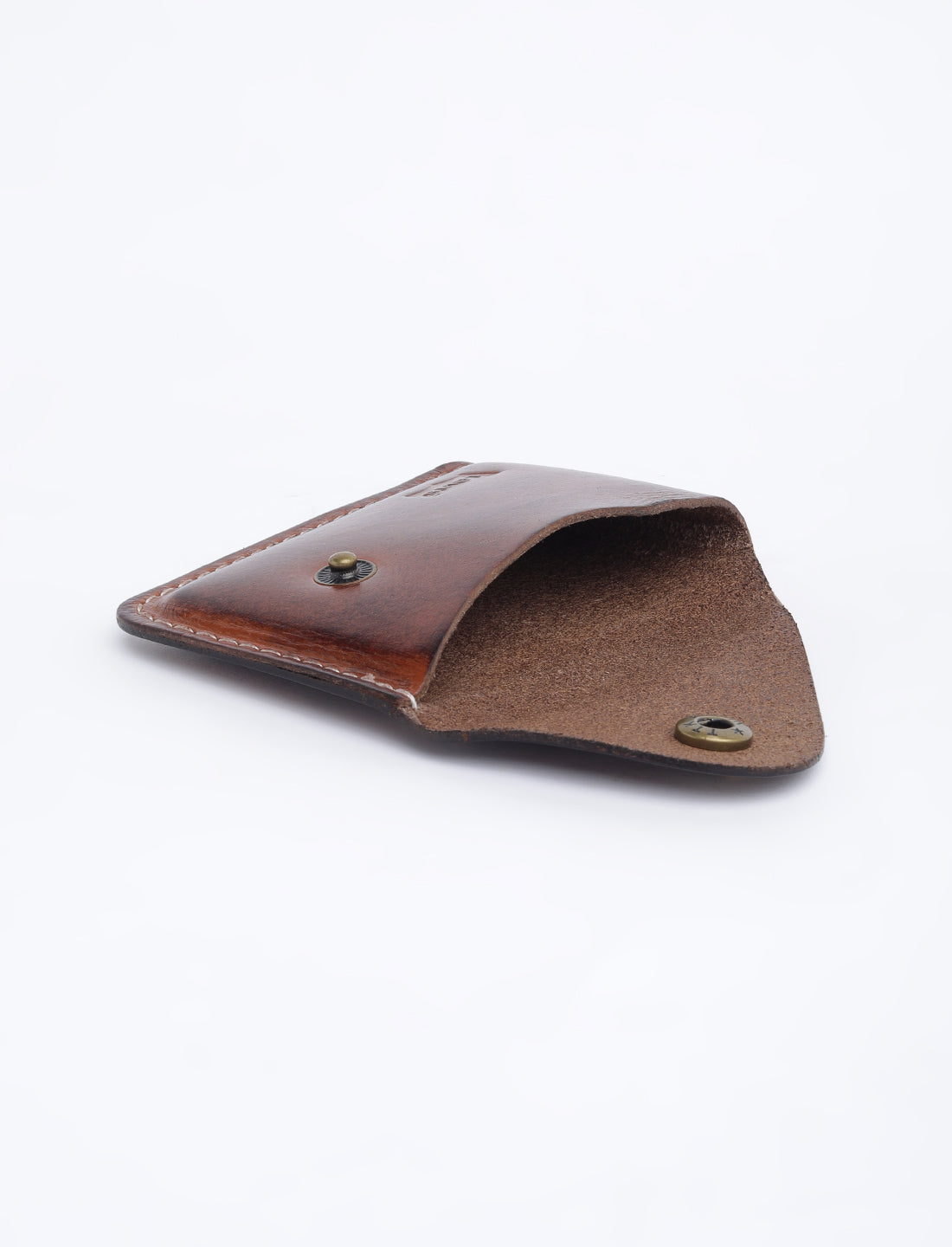 Men's Tan Solid Card Holder - 06 View