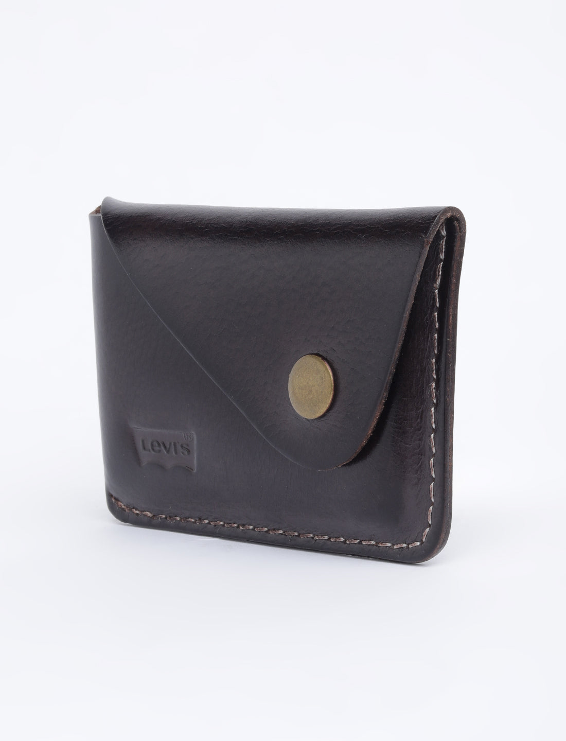 Men's Brown Solid Card Holder - 02 View