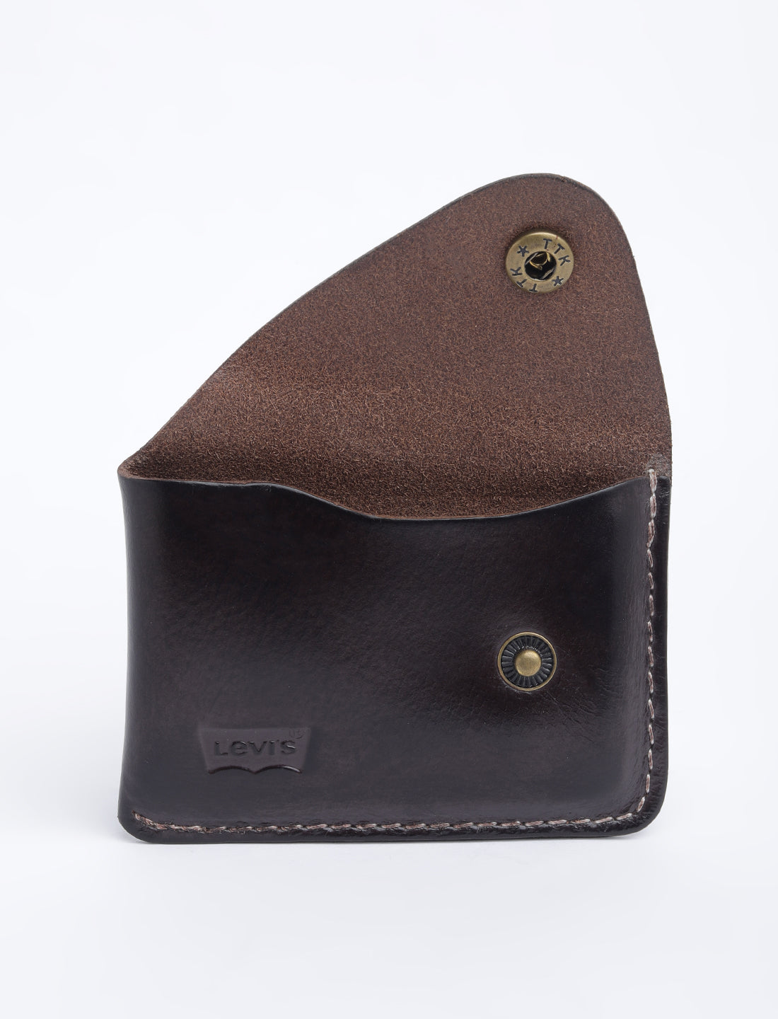 Men's Brown Solid Card Holder - 05 View