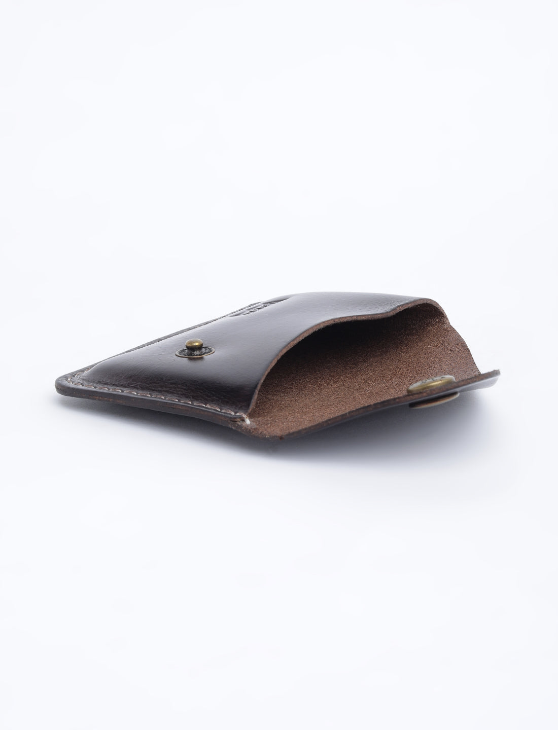 Men's Brown Solid Card Holder - 06 View