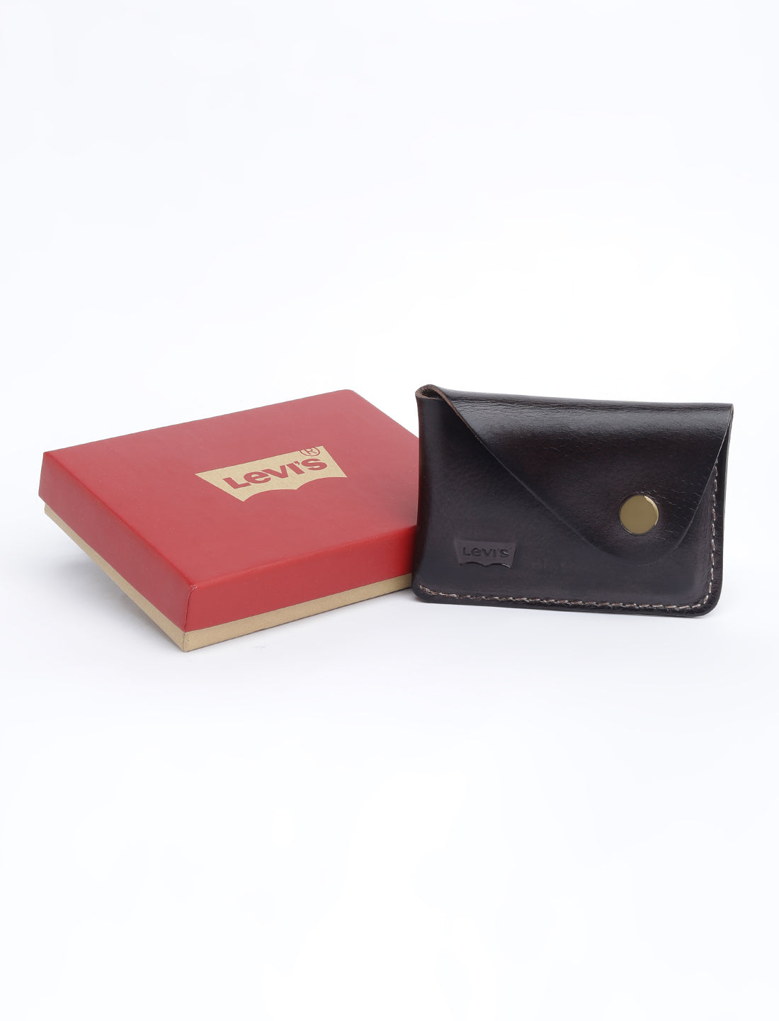 Men's Brown Solid Card Holder - 07 View