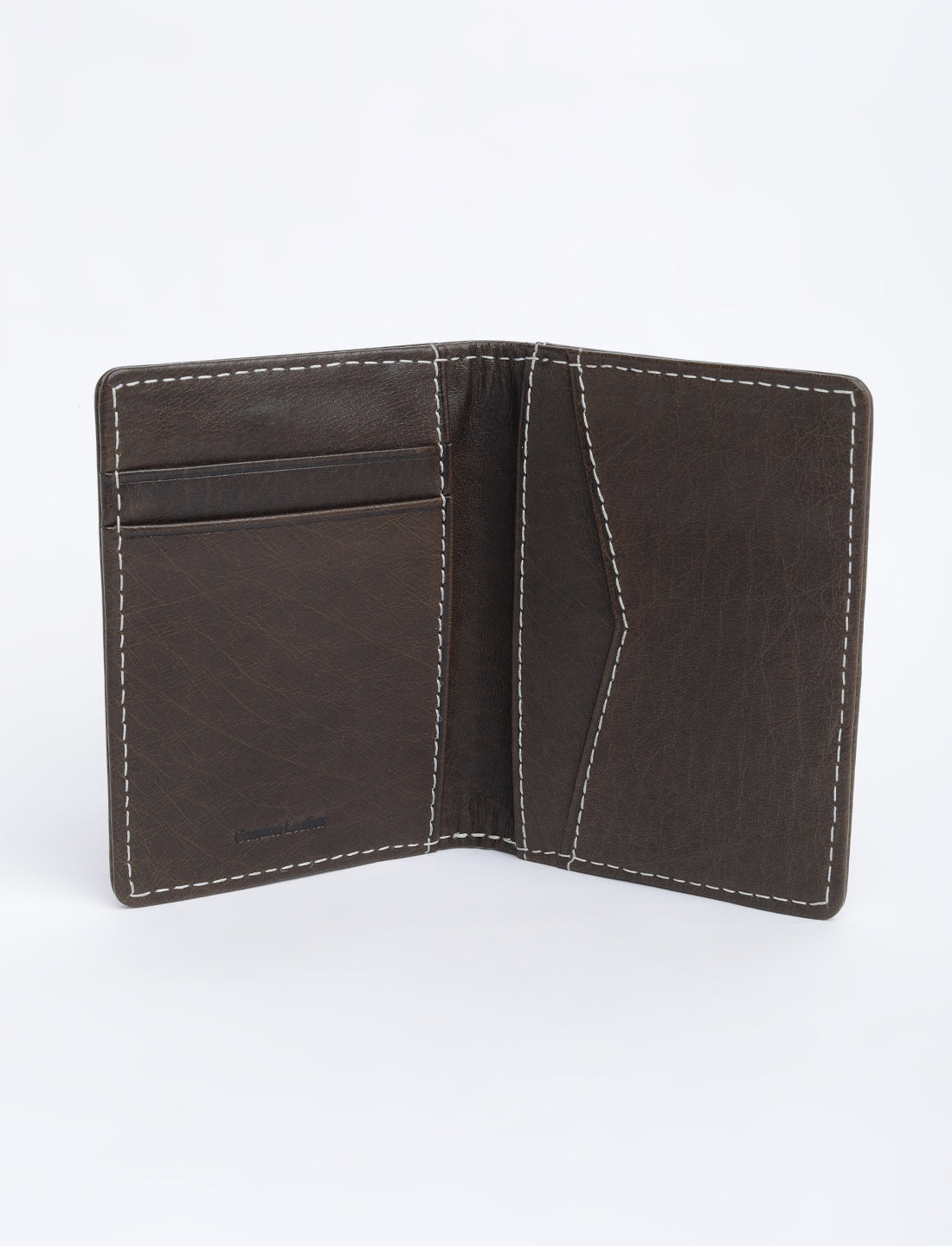 Men's Brown Solid Card Holder - 05 View