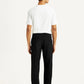 Men's Black Relaxed Straight Fit Mid Rise Corduroy Chinos - Back View