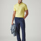 Men's Dark Indigo Authentic Relaxed Fit Mid Rise Corduroy Chinos - Styleshot View