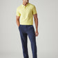 Men's Dark Indigo Authentic Relaxed Fit Mid Rise Corduroy Chinos - Front View
