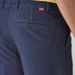 Men's Dark Indigo Authentic Relaxed Fit Mid Rise Corduroy Chinos - Detail View