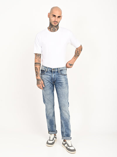 levi's Men's 513 Blue Slim Straight Fit Mid Rise Jeans-picture-27