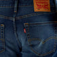 Men's 505 Dark Indigo Straight Fit Mid Rise Jeans - Detail View