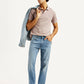 Men's 505 Med Indigo Straight Fit Mid Rise Jeans - Styleshot View