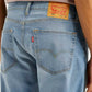 Men's 505 Med Indigo Straight Fit Mid Rise Jeans - Detail View