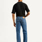Men's 505 Med Indigo Straight Fit Mid Rise Jeans - Back View