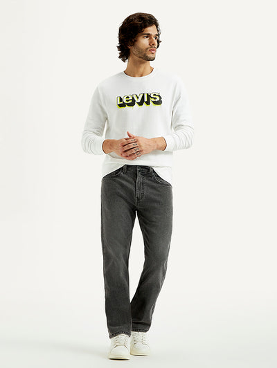 levi's Men's 505 Grey Straight Fit Mid Rise Jeans-picture-38