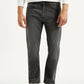 Men's 505 Grey Straight Fit Mid Rise Jeans - Front View
