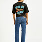 Men's 505 Med Indigo Straight Fit Mid Rise Jeans - Back View