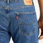 Men's 505 Med Indigo Straight Fit Mid Rise Jeans - Detail View