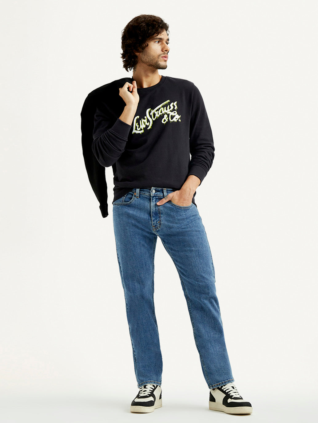 Men's 505 Mid Indigo Straight Fit Mid Rise Jeans