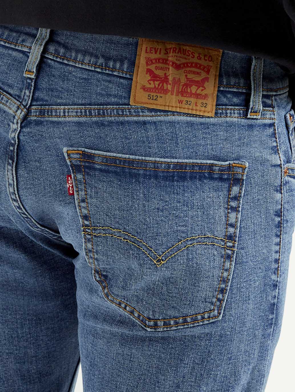 Men's 505 Mid Indigo Straight Fit Mid Rise Jeans - Detail View