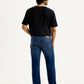 Men's 505 Dark Indigo Straight Fit Mid Rise Jeans - Back View