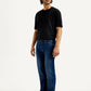 Men's 505 Dark Indigo Straight Fit Mid Rise Jeans - Side View