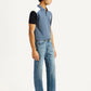Men's 505 Med Indigo Straight Fit Mid Rise Jeans - Side View