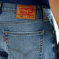 Men's 505 Med Indigo Straight Fit Mid Rise Jeans - Detail View
