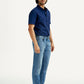Men's 505 Med Indigo Straight Fit Mid Rise Jeans - Side View