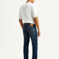 Men's 505 Dark Indigo Straight Fit Mid Rise Jeans - Back View