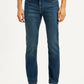 Men's 505 Dark Indigo Straight Fit Mid Rise Jeans - Front View