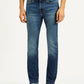 Men's 505 Dark Indigo Straight Fit Mid Rise Jeans - Front View