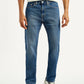 Men's 505 Med Indigo Straight Fit Mid Rise Jeans - Front View