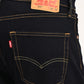 Men's 505 Dark Indigo Straight Fit Mid Rise Jeans - detail View