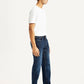 Men's 505 Dark Indigo Straight Fit Mid Rise Jeans - Side View