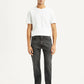 Men's 505 Black Straight Fit Mid Rise Jeans - Front View