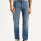 Men's 505 Med Indigo Straight Fit Mid Rise Jeans - Front View