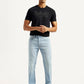 Men's 505 Light Indigo Straight Fit Mid Rise Jeans - Front View