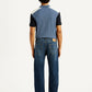Men's 505 Dark Indigo Straight Fit Mid Rise Jeans - Back View