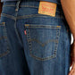 Men's 505 Dark Indigo Straight Fit Mid Rise Jeans - Detail View