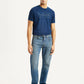 Men's 505 Med Indigo Straight Fit Mid Rise Jeans - Front View
