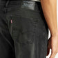 Men's 505 Black Straight Fit Mid Rise Jeans - Detail View