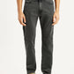 Men's 505 Grey Straight Fit Mid Rise Jeans - Front View