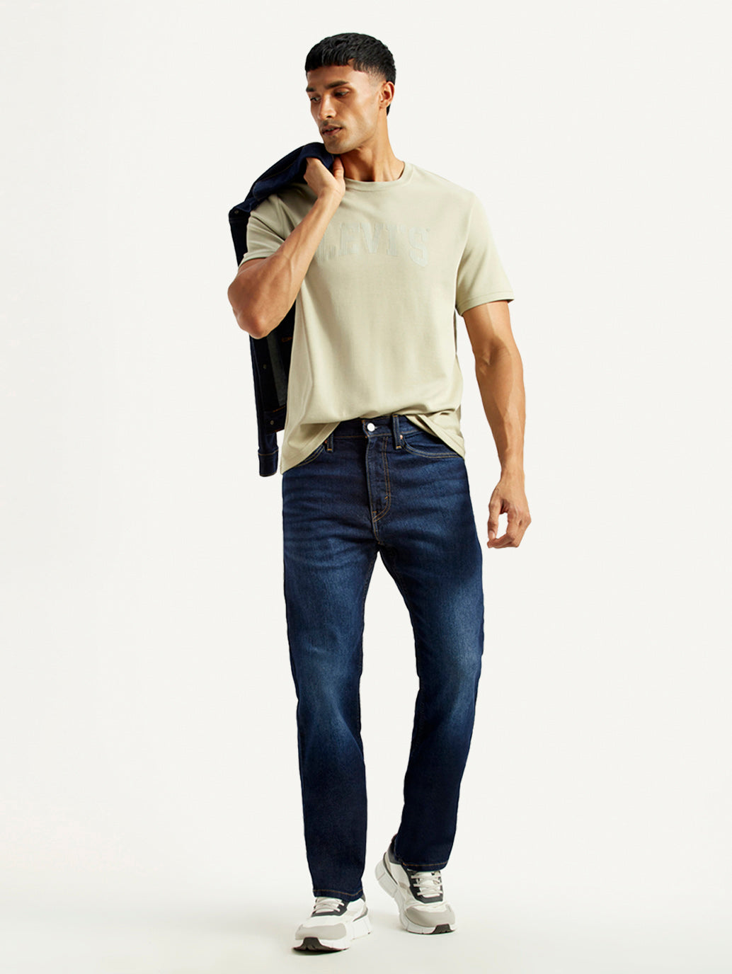 Men's 505 Indigo Straight Fit Mid Rise Jeans