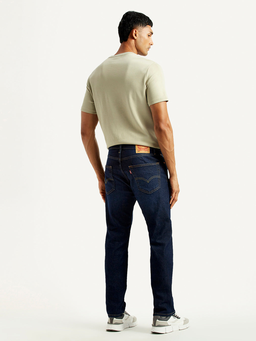 Men's 505 Indigo Straight Fit Mid Rise Jeans - Back View