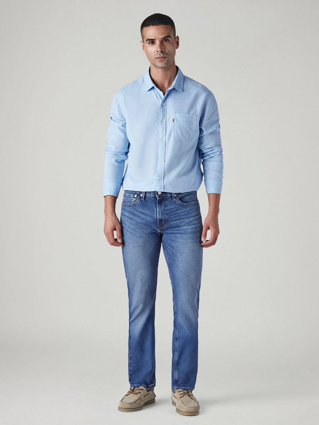 Men's 505 Indigo Straight Fit Mid Rise Jeans - 1e5e3be2-6526-47d1-91e5-6c880f5f51ee View