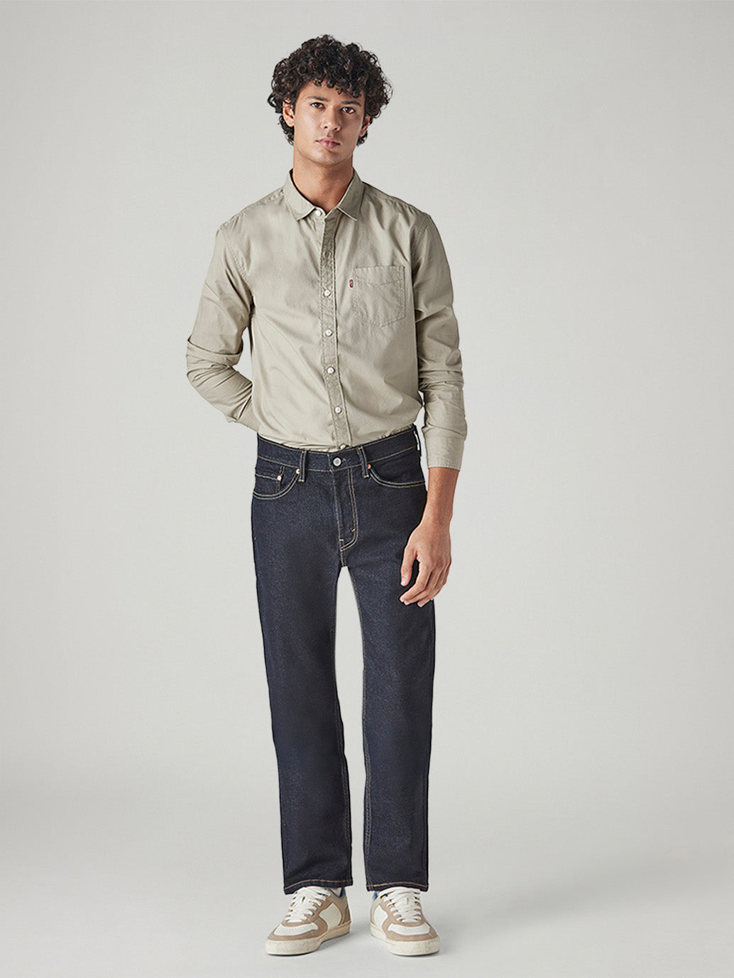 Men's 505 Indigo Straight Fit Mid Rise Jeans - Front View