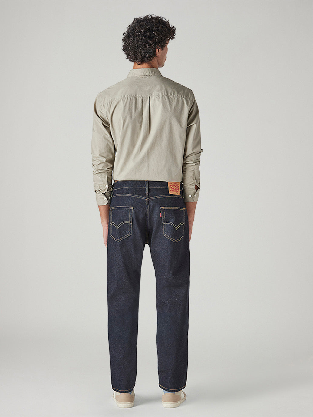 Men's 505 Indigo Straight Fit Mid Rise Jeans - Back View