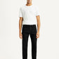 Men's 505 Black Straight Fit Mid Rise Jeans - Front View