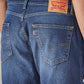 Men's 505 Blue Straight Fit Mid Rise Jeans - 20 View