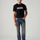 Men's Tinted 505 Blue Straight Fit Mid Rise Jeans - Front View