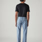 Men's 505 Blue Straight Fit Mid Rise Jeans - Back View