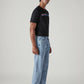 Men's 505 Blue Straight Fit Mid Rise Jeans - Side View